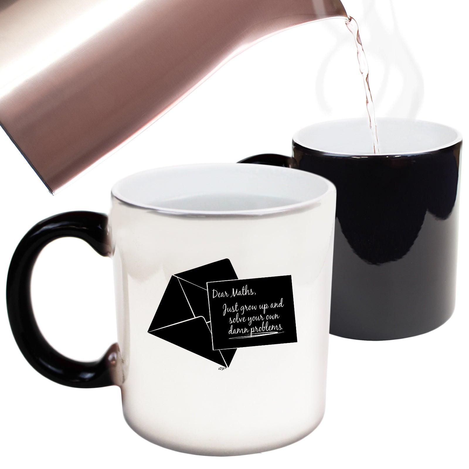 Dear Maths Just Grow Up - Funny Colour Changing Mug Cup