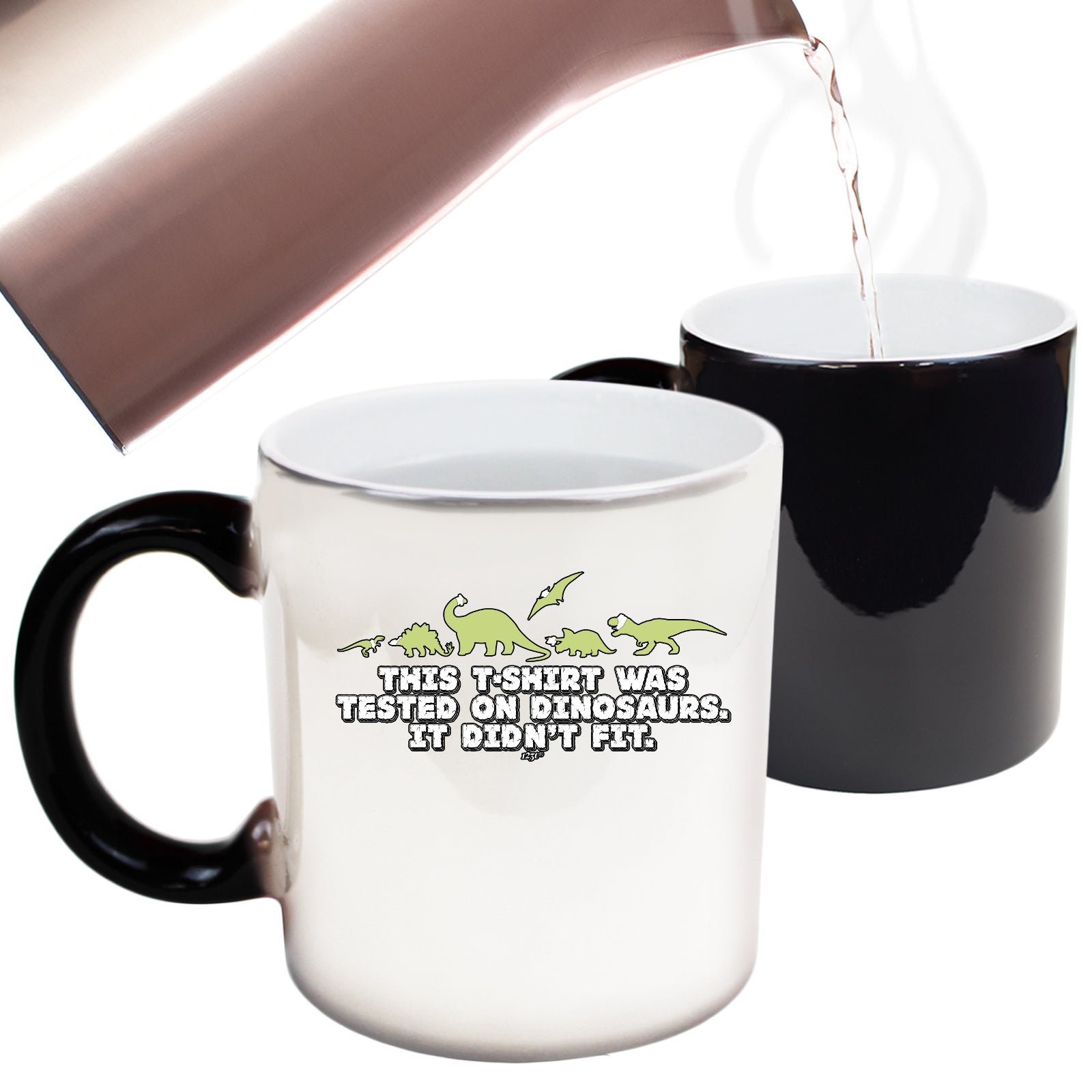 This Tshirt Was Tested On Dinosaur - Funny Colour Changing Mug
