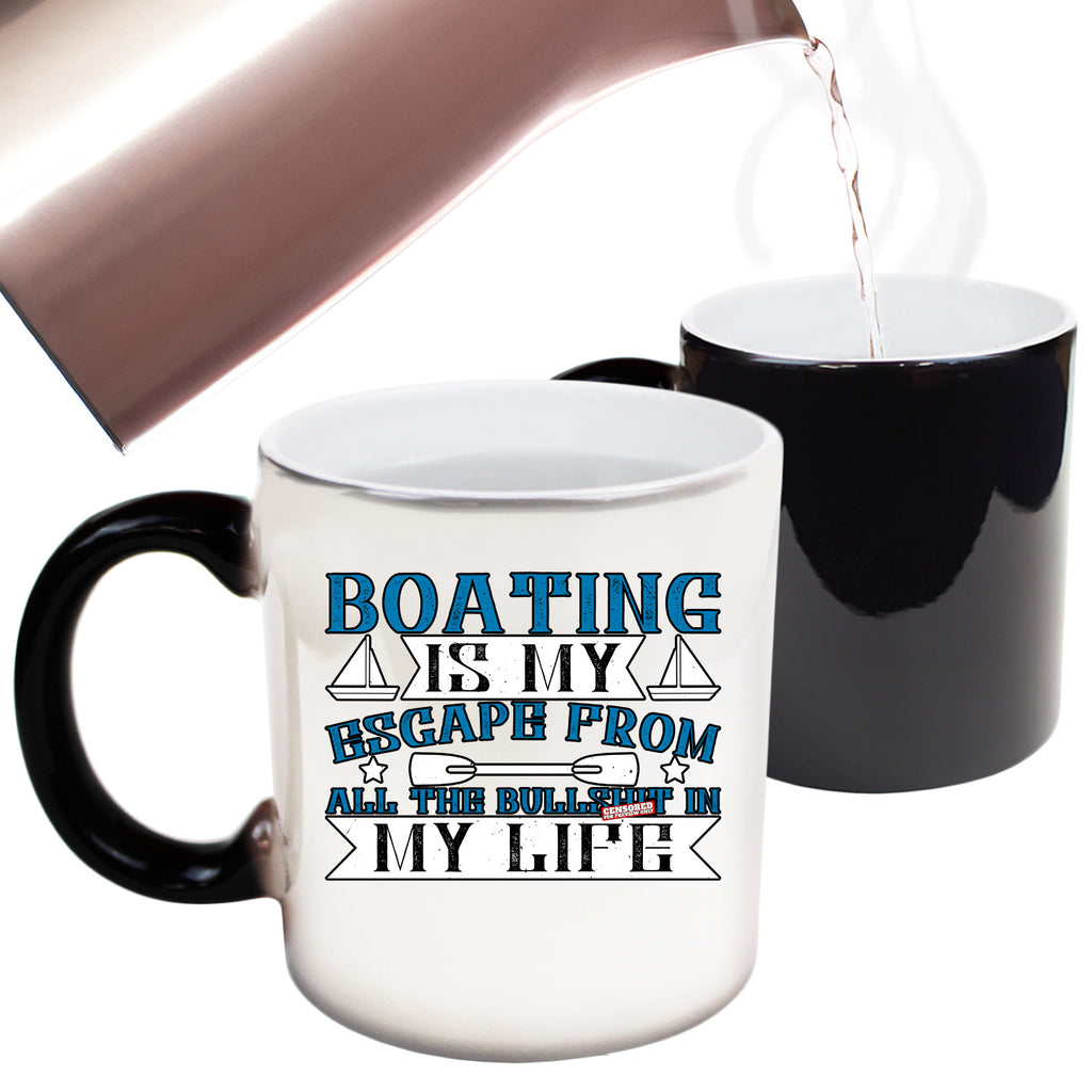 Sailing Boating Is My Escape - Funny Colour Changing Mug