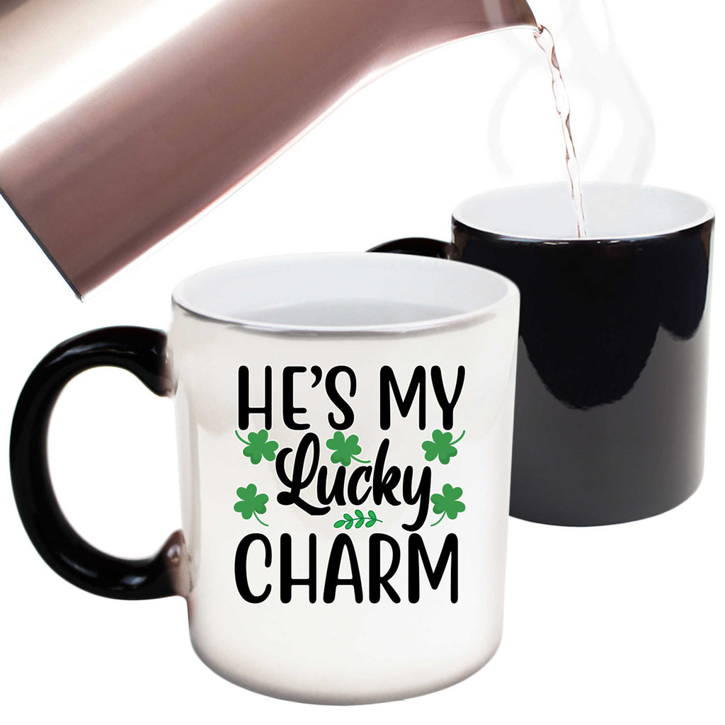Hes My Lucky Charm Irish St Patricks Day Ireland - Funny Colour Changing Mug