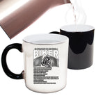 Ten Reasons To Be With A Biker Motorbike Motorcycle - Funny Colour Changing Mug