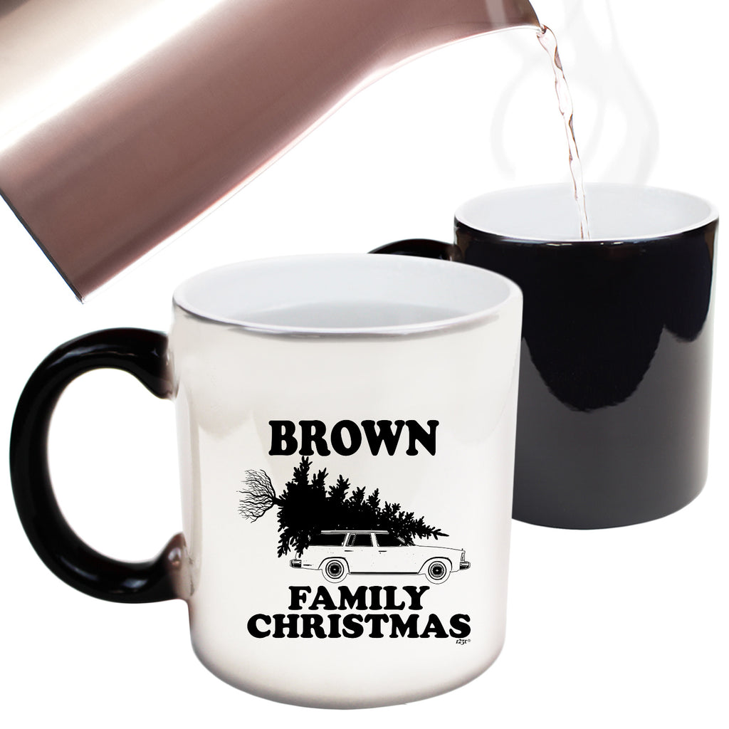 Family Christmas Brown - Funny Colour Changing Mug