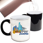 Seattle Washington State Usa Country Flag Destination - Funny Colour Changing Mug