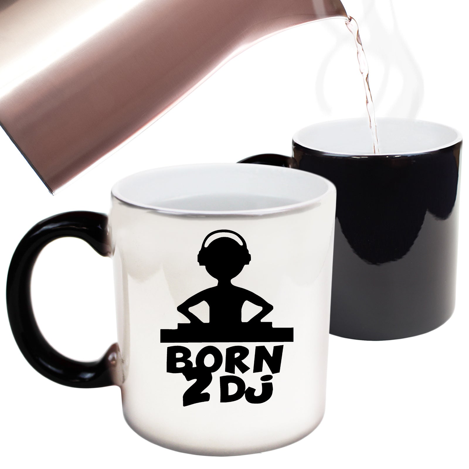 Born 2 Dj - Funny Colour Changing Mug