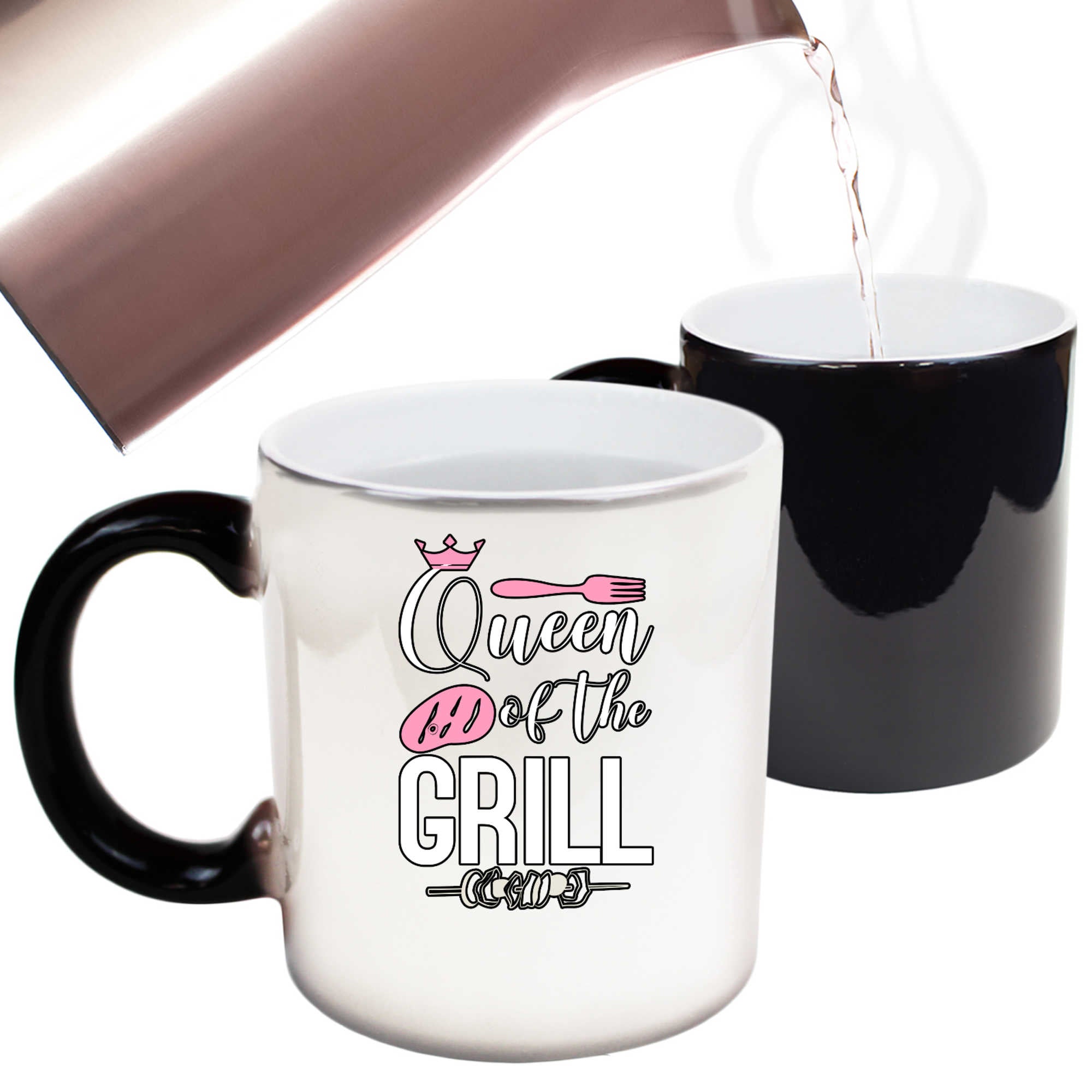 Queen Of The Grill Smoked Meat Bbq Barbecue - Funny Colour Changing Mug