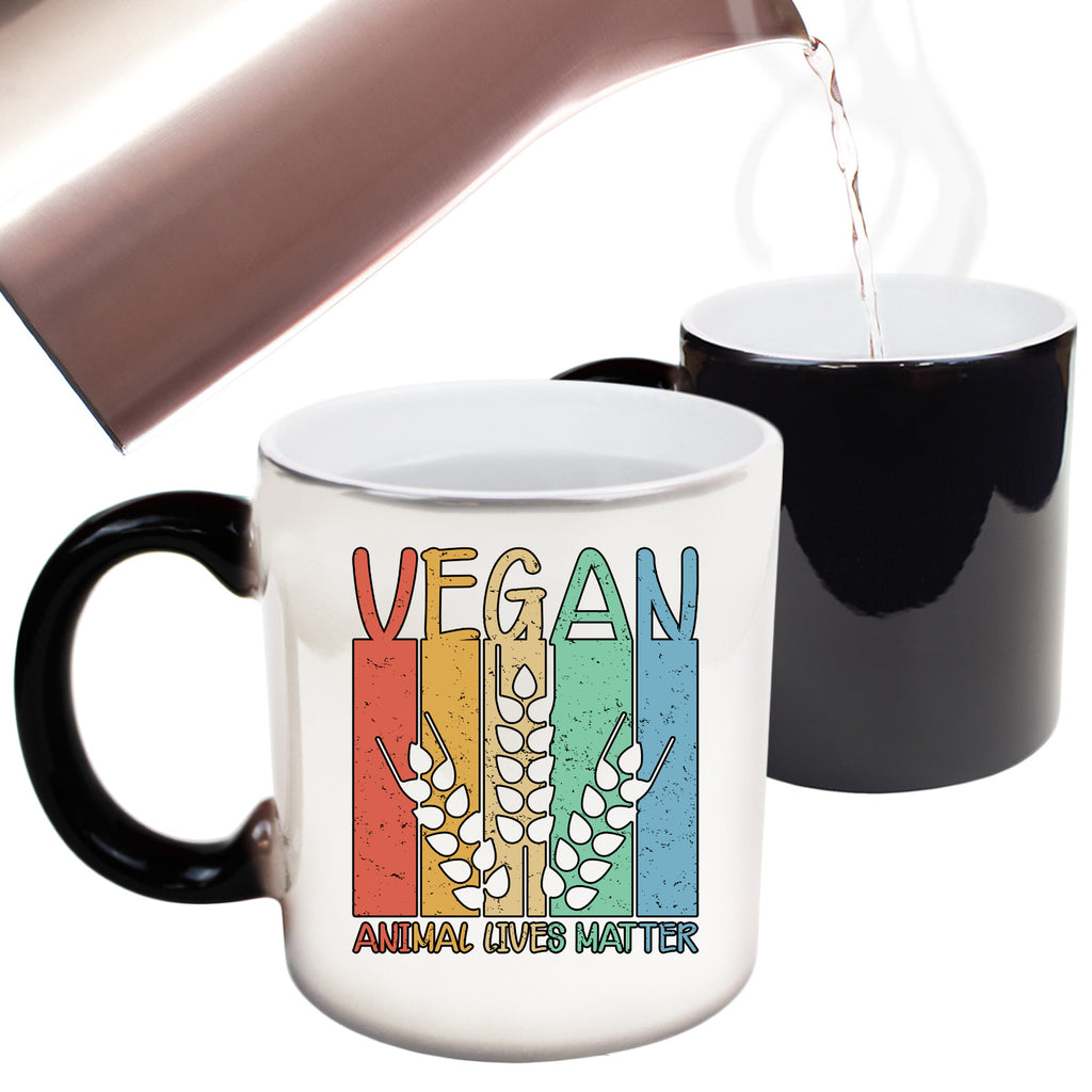 Vegan Animal Lives Matter Food - Funny Colour Changing Mug