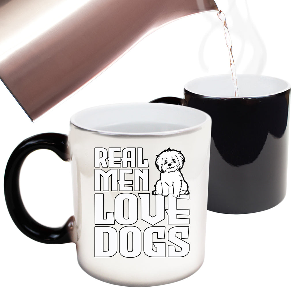 Real Men Love Dogs Dog Animal Pet - Funny Colour Changing Mug