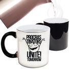 Procrastinators Unite Tomorrow - Funny Colour Changing Mug