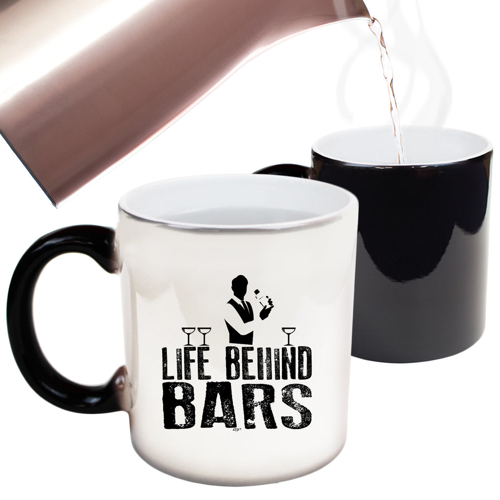 Life Behind Bars Barman - Funny Colour Changing Mug