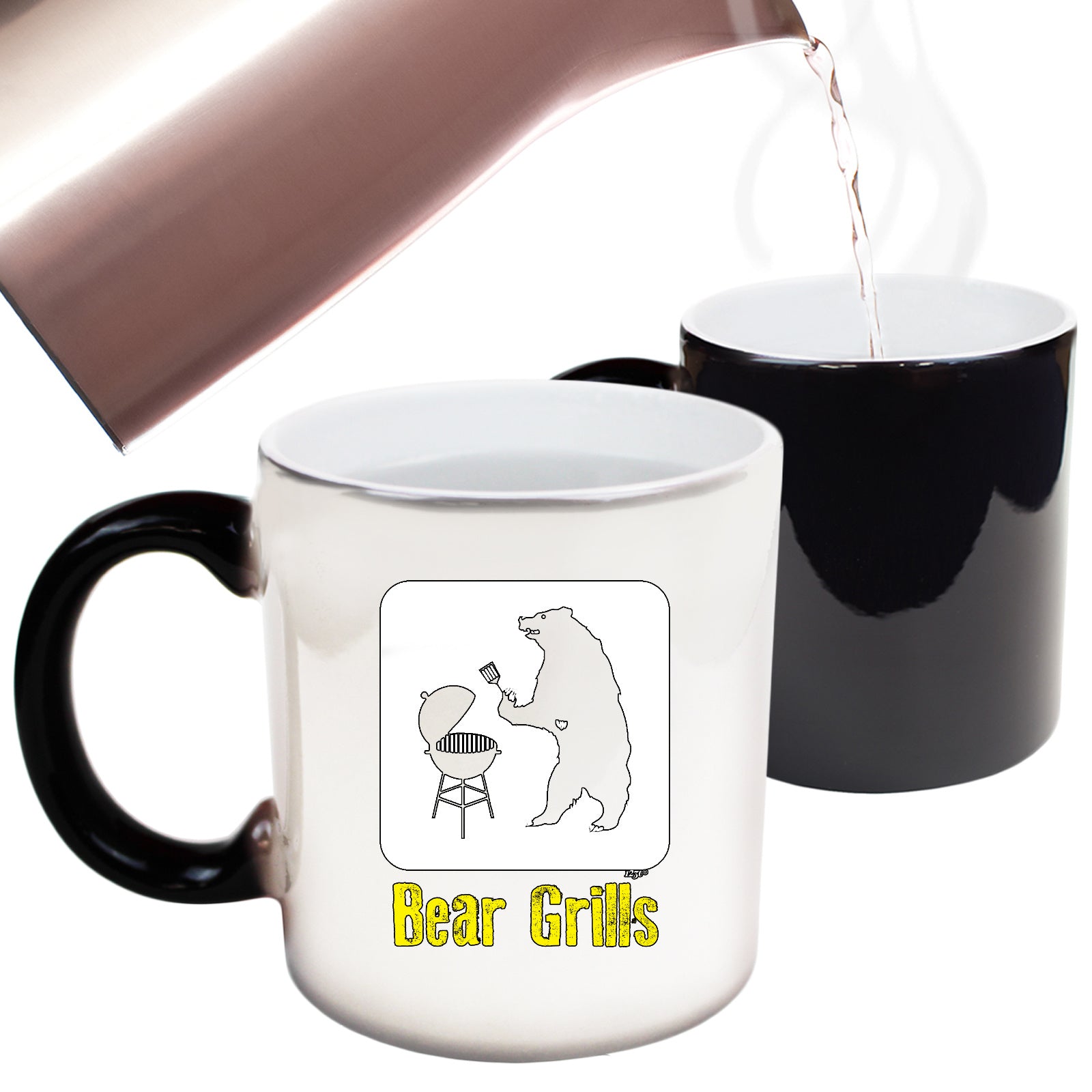 Bear Grills - Funny Colour Changing Mug Cup