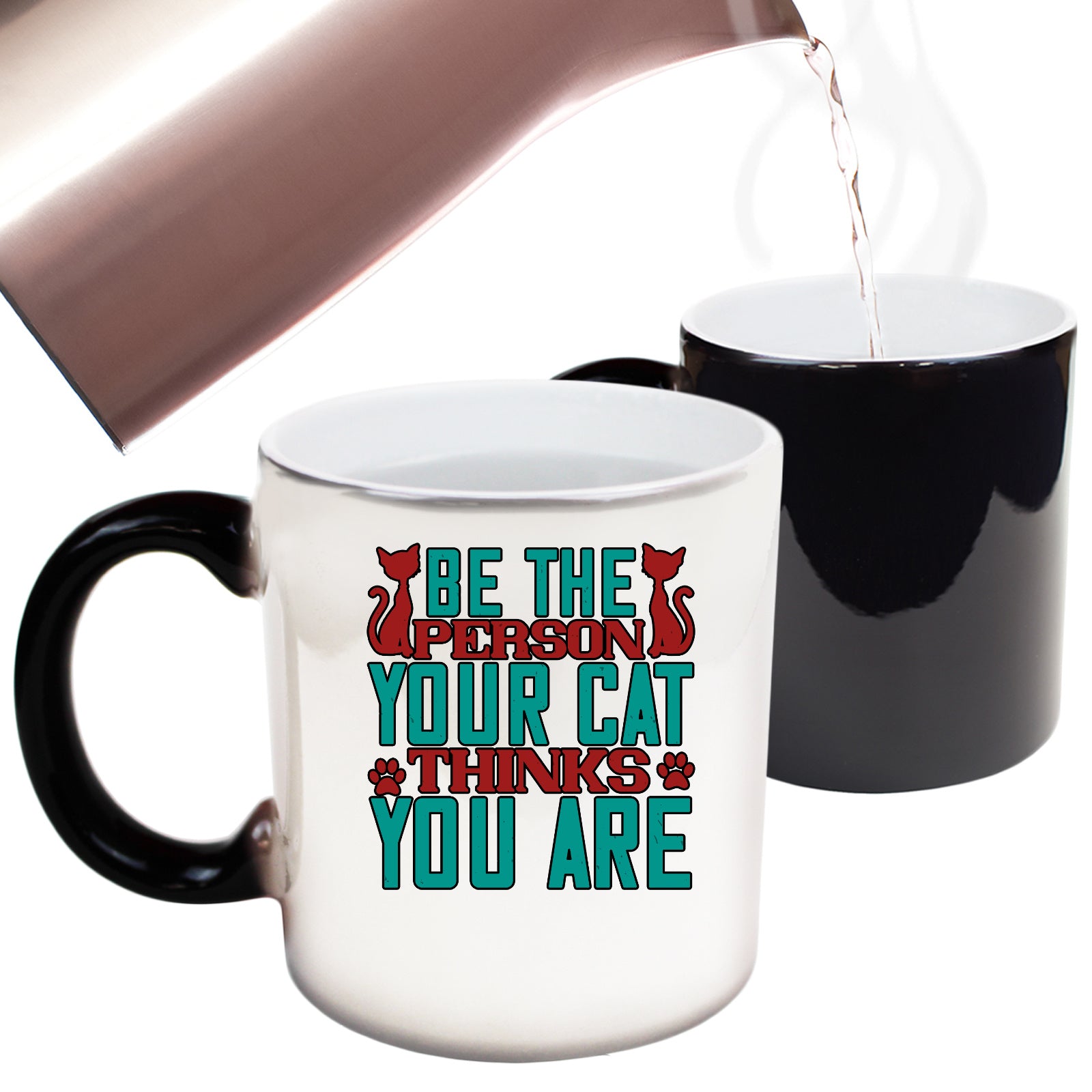 Cat Be The Person Your Cat Thinks You Are - Funny Colour Changing Mug