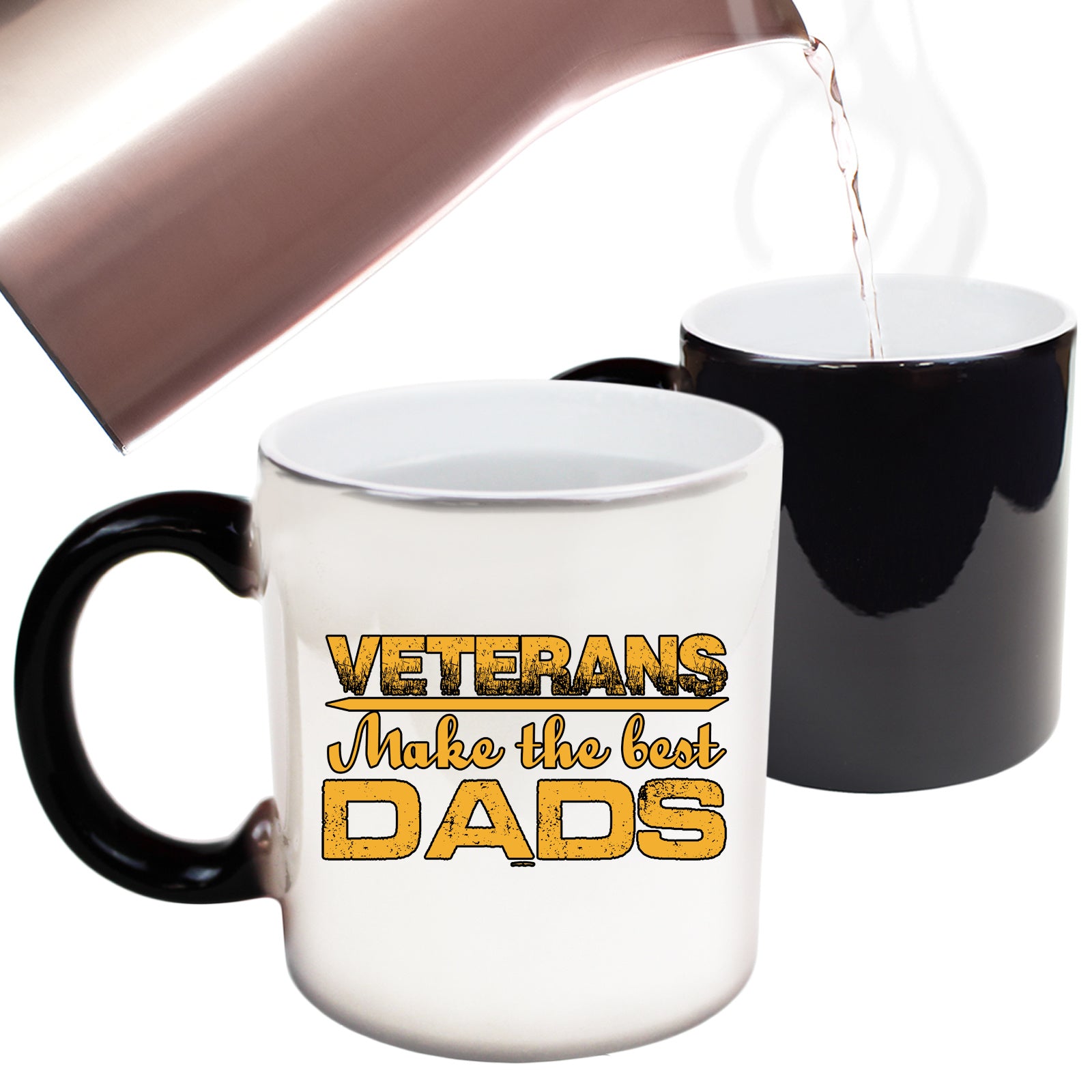 Veterans Make The Best Dads Dad Father - Funny Colour Changing Mug