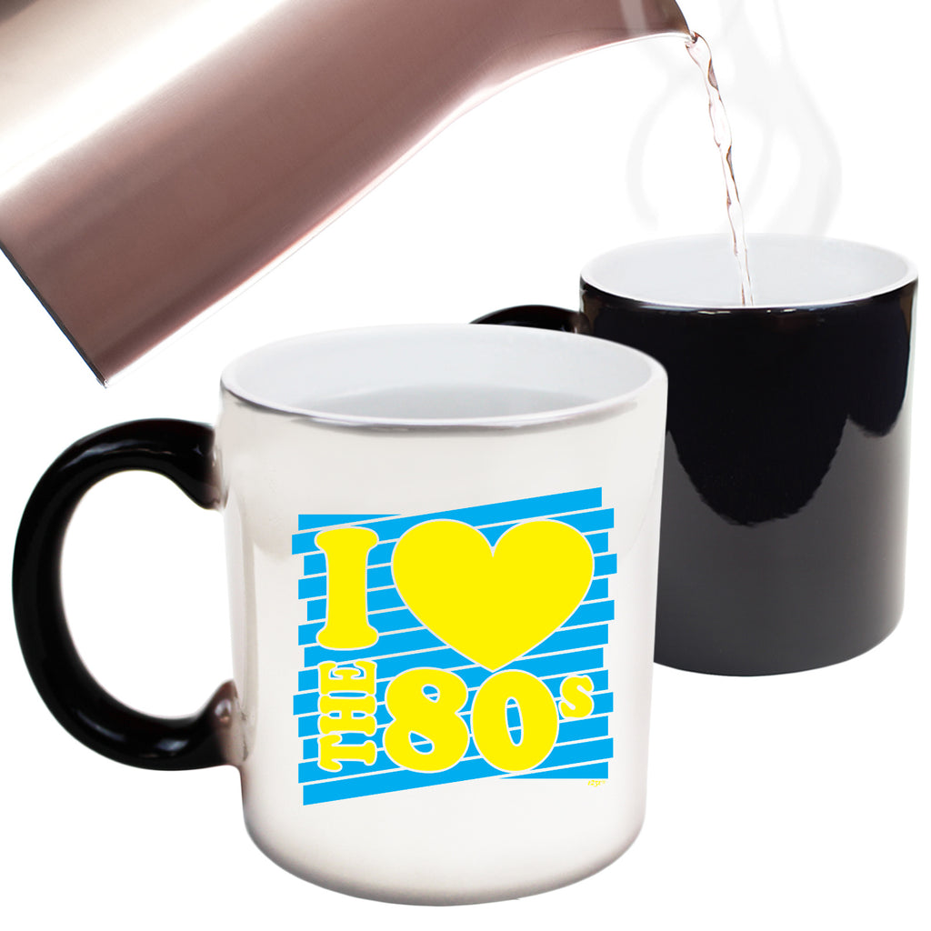 Love The 80S Yellow Blue - Funny Colour Changing Mug