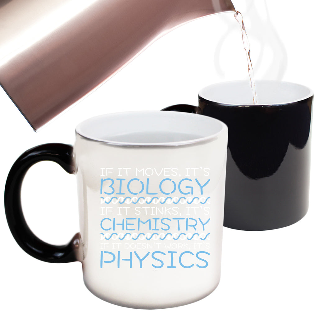 If It Moves Its Biology Chemistry Physics - Funny Colour Changing Mug Cup