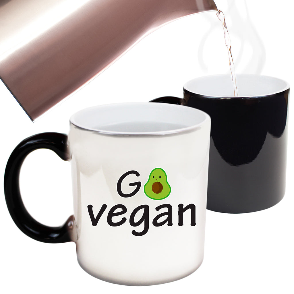 Go Vegan Avacado Food - Funny Colour Changing Mug