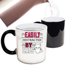 Cats Easily Distracted By Cats - Funny Colour Changing Mug