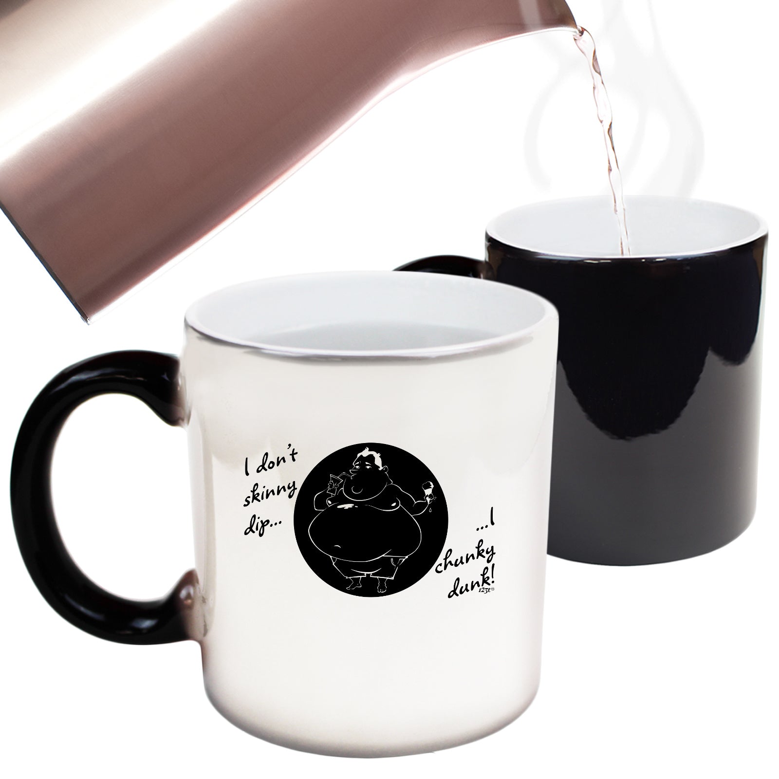 Dont Skinny Dip Chunky Dunk - Funny Colour Changing Mug Cup