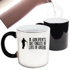 Oob A Golfers Diet Consists Greens - Funny Colour Changing Mug
