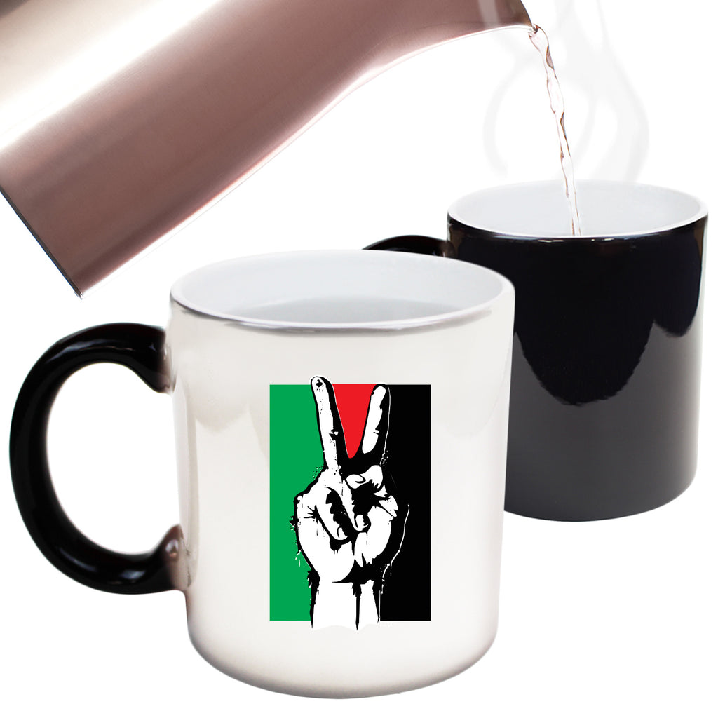 Free Palestine Peace - Funny Colour Changing Mug Cup