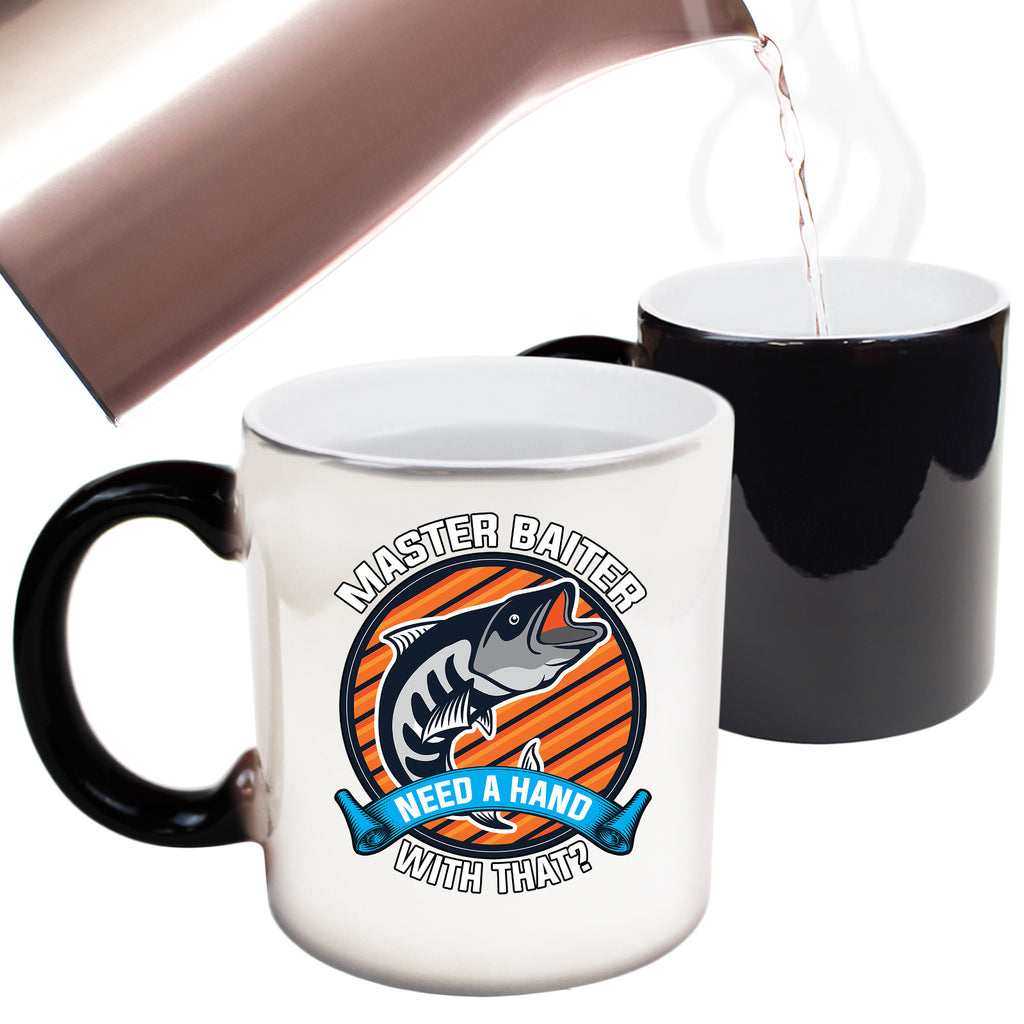 Master Baiter Need A Hand With That Fishing - Funny Colour Changing Mug