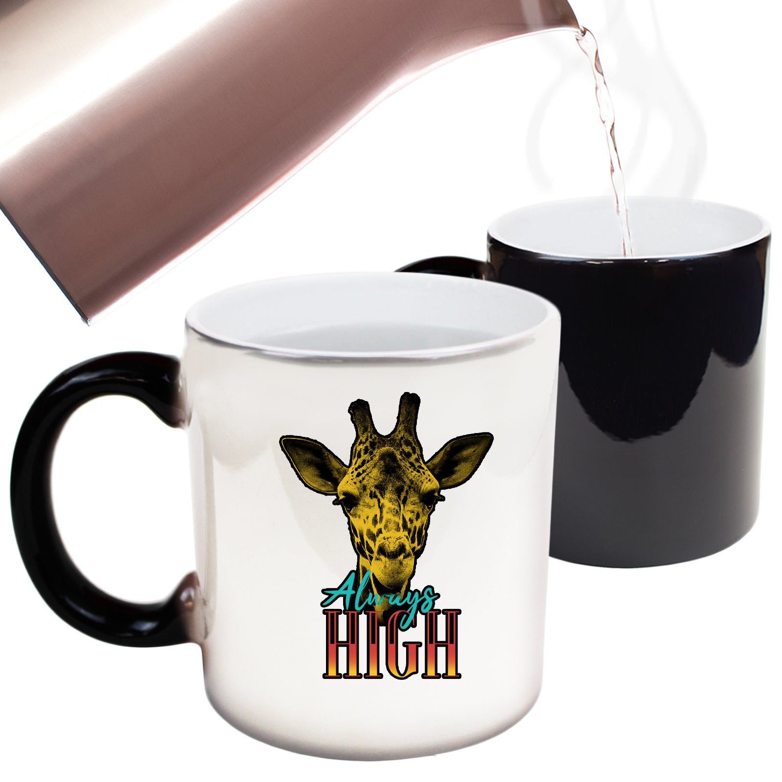 Always High Giraffe - Funny Colour Changing Mug
