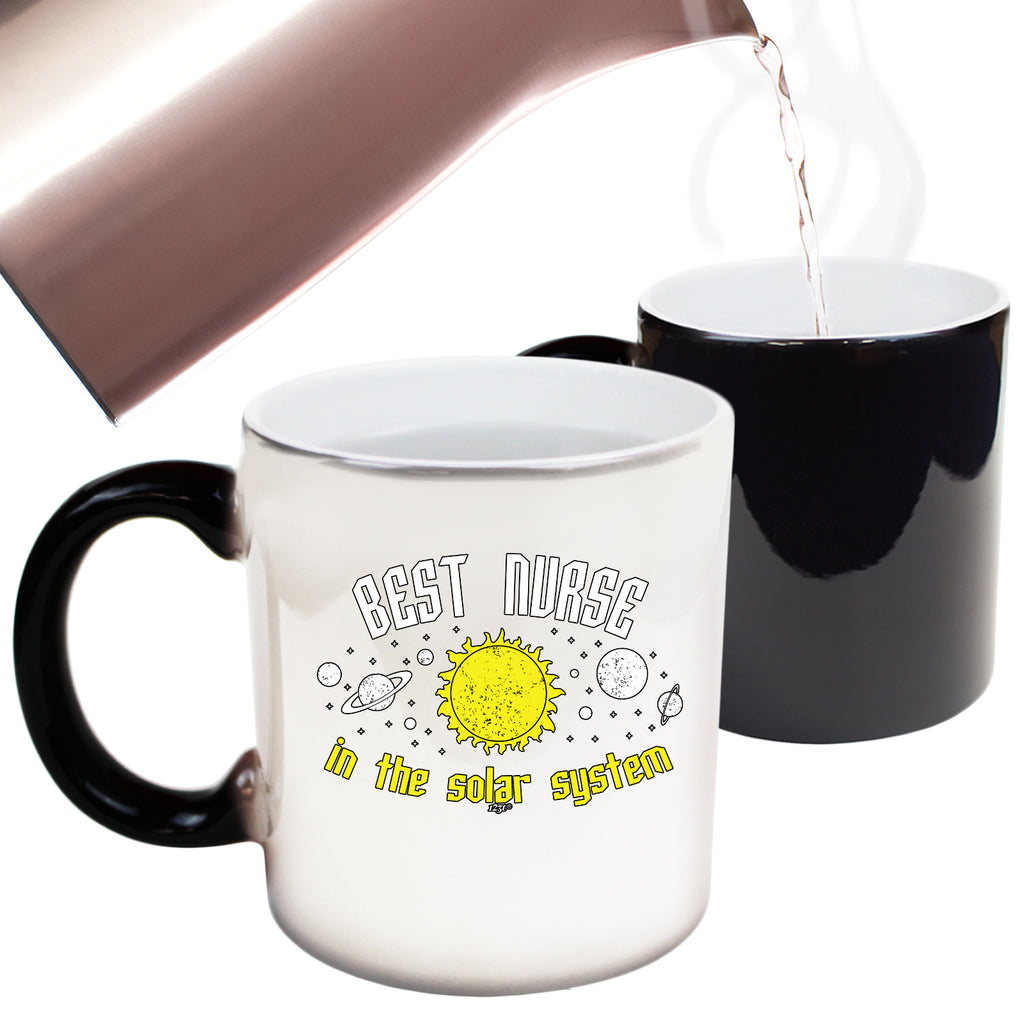 Best Nurse Solar System - Funny Colour Changing Mug Cup