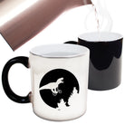 Dinosaur Across The Moon - Funny Colour Changing Mug Cup