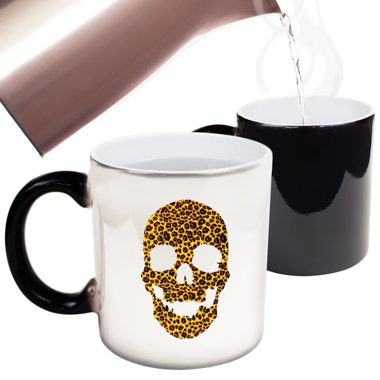 Leopard Skull - Funny Colour Changing Mug