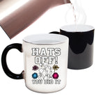 Hats Off You Did It Graduation University College - Funny Colour Changing Mug
