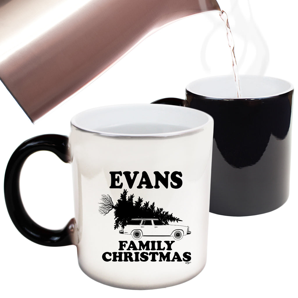 Family Christmas Evans - Funny Colour Changing Mug