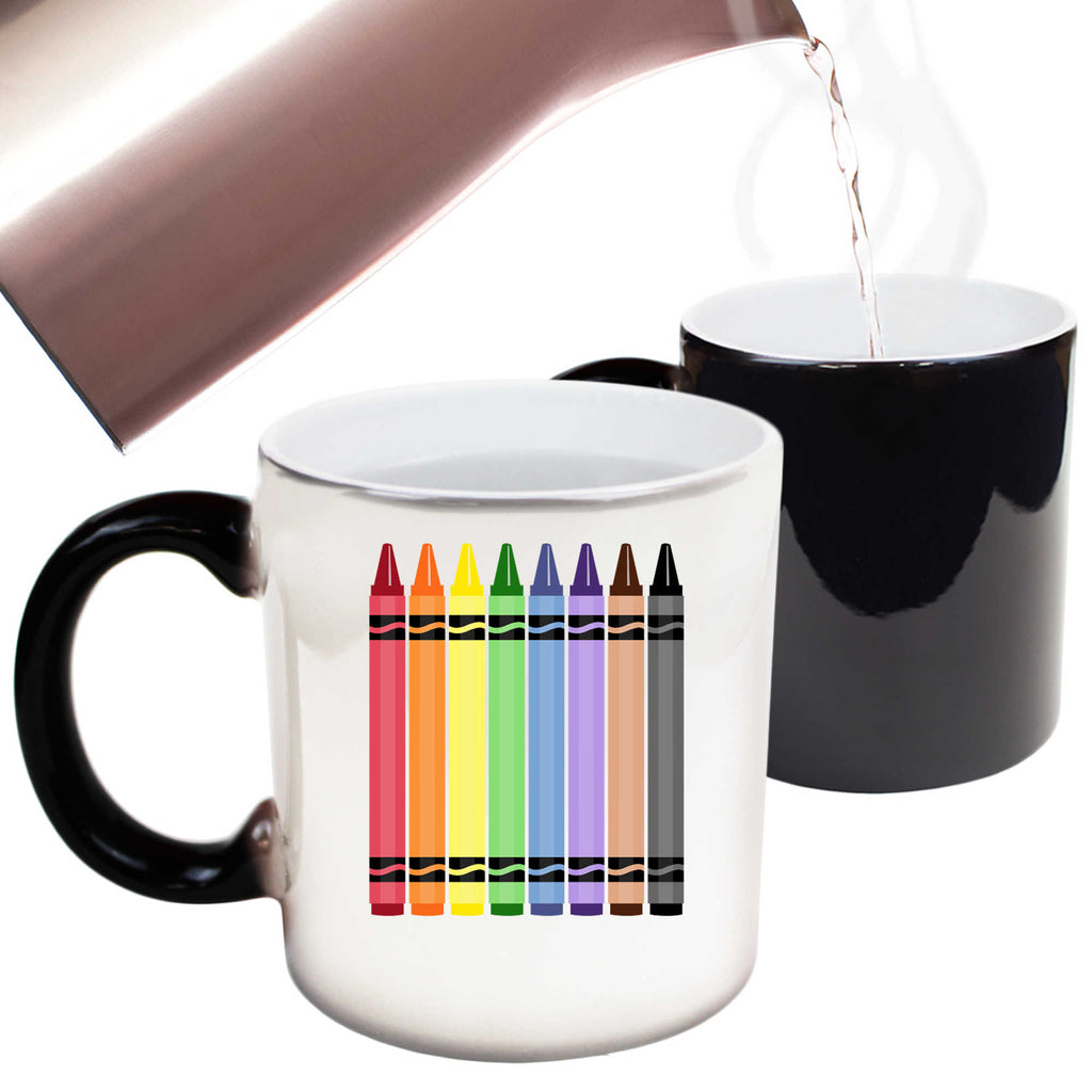 World Book Day Crayon V2 School Teacher - Funny Colour Changing Mug
