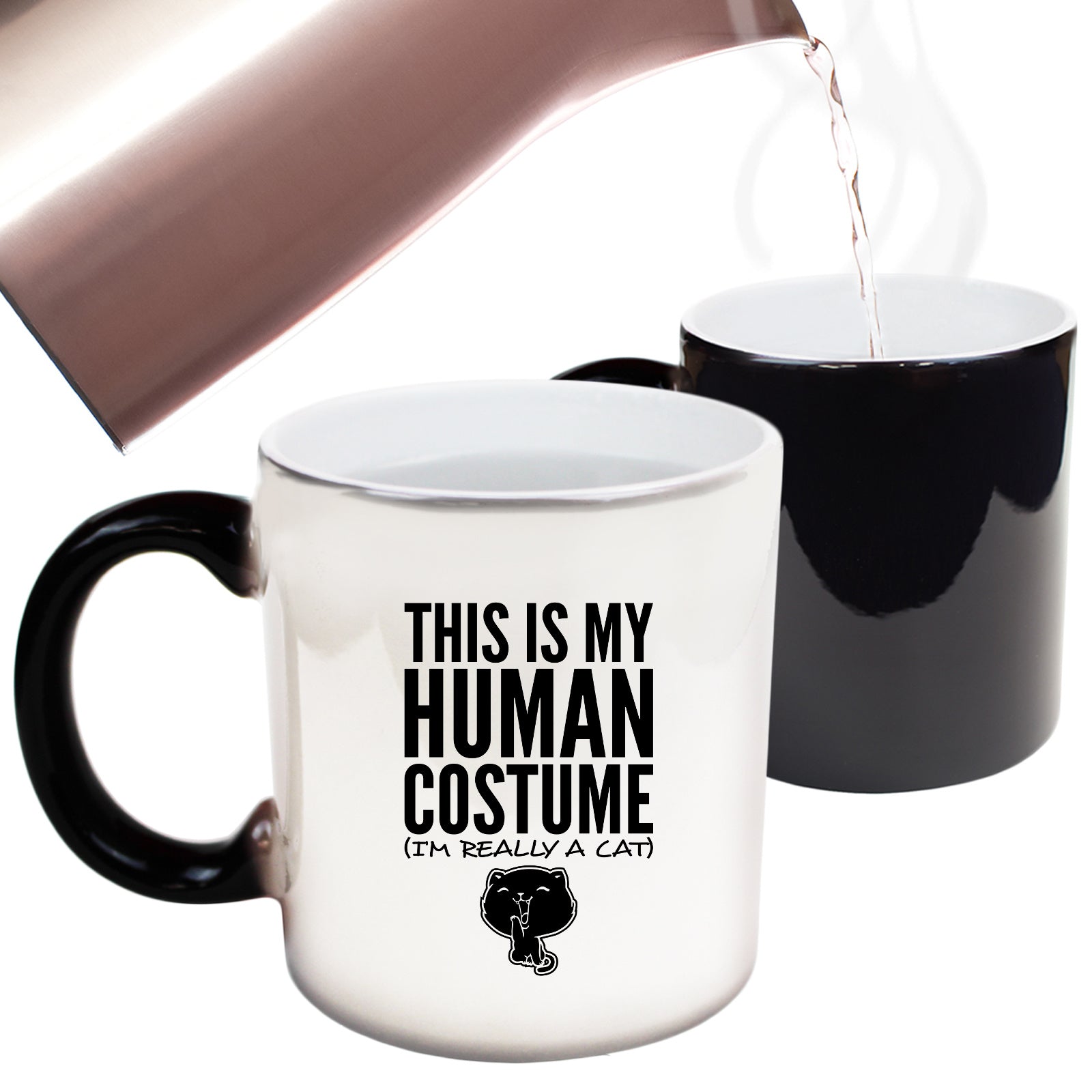 This Is My Human Costume Cat - Funny Colour Changing Mug