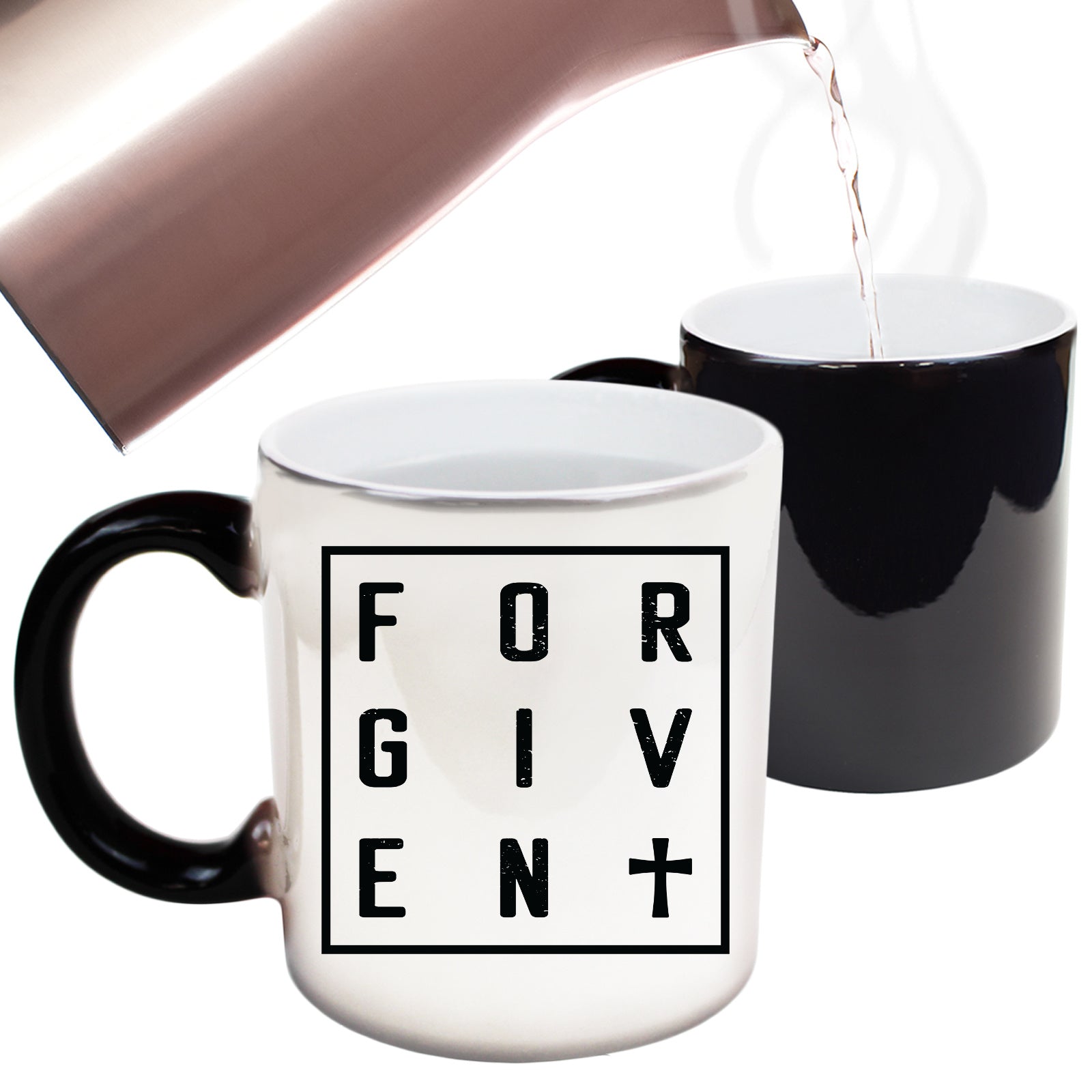 Forgiven Jesus God Christian - Funny Colour Changing Mug