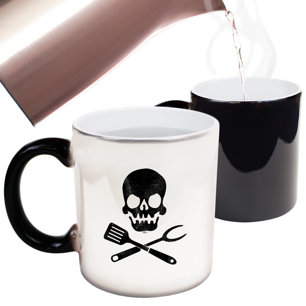 Cooking Skull Chef Kitchen - Funny Colour Changing Mug Cup