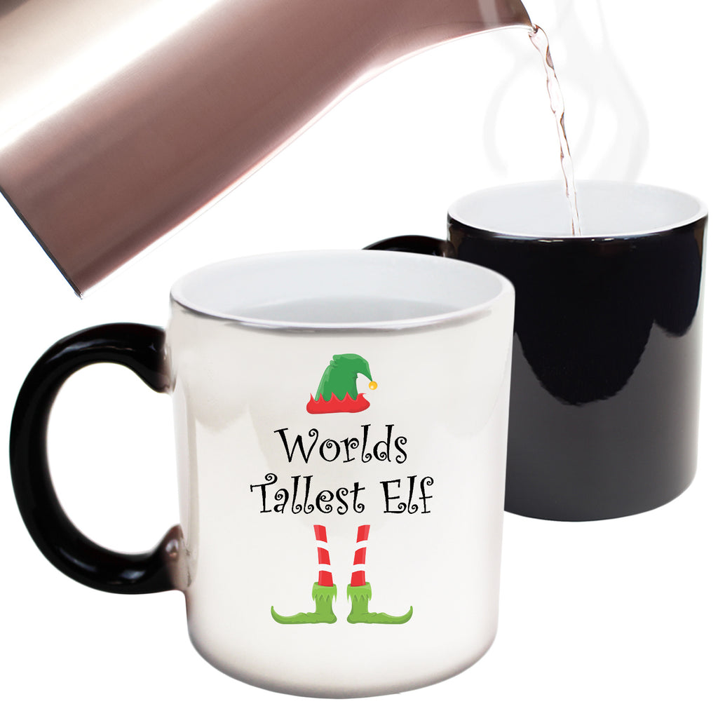 Christmas Worlds Tallest Elf - Funny Colour Changing Mug