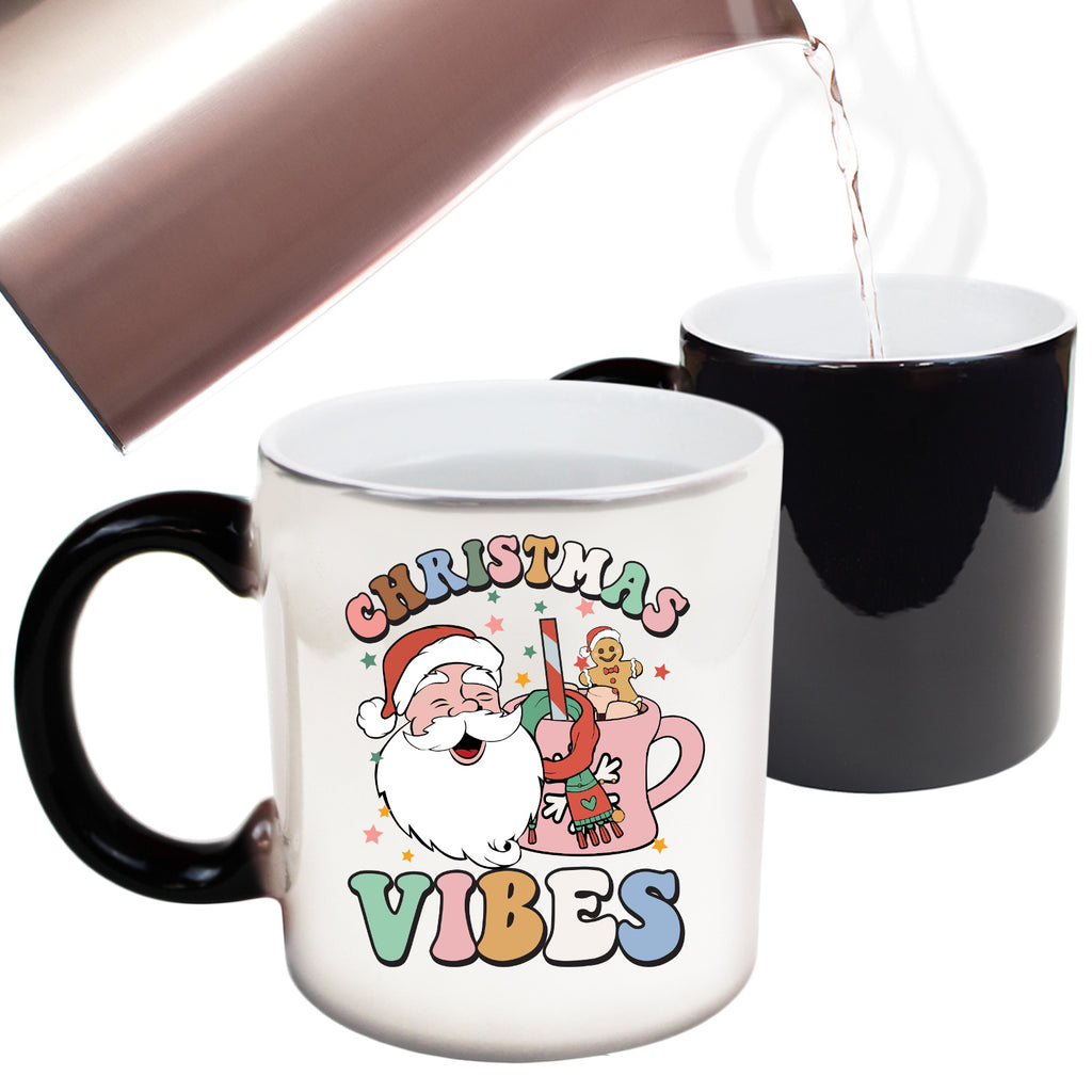 Retro Christmas Vibes - Funny Colour Changing Mug
