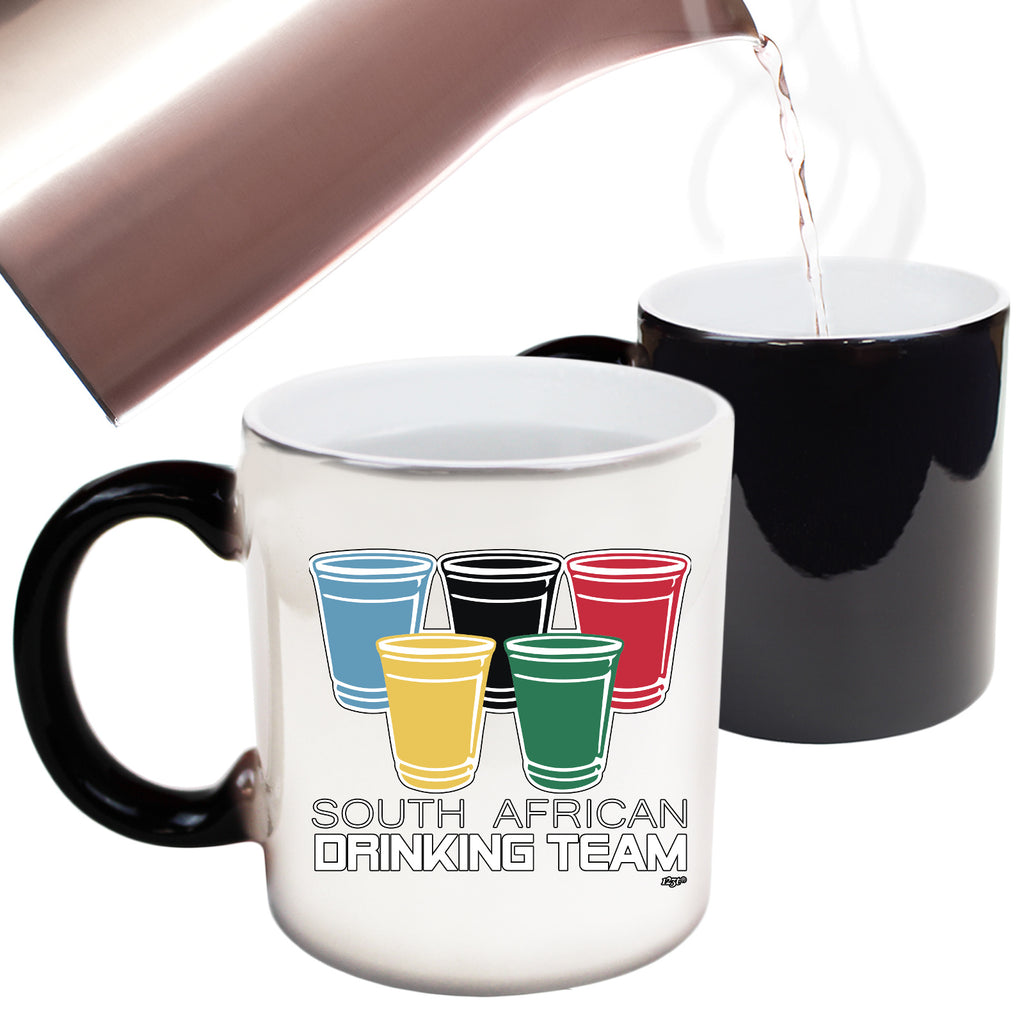 South African Drinking Team Glasses - Funny Colour Changing Mug