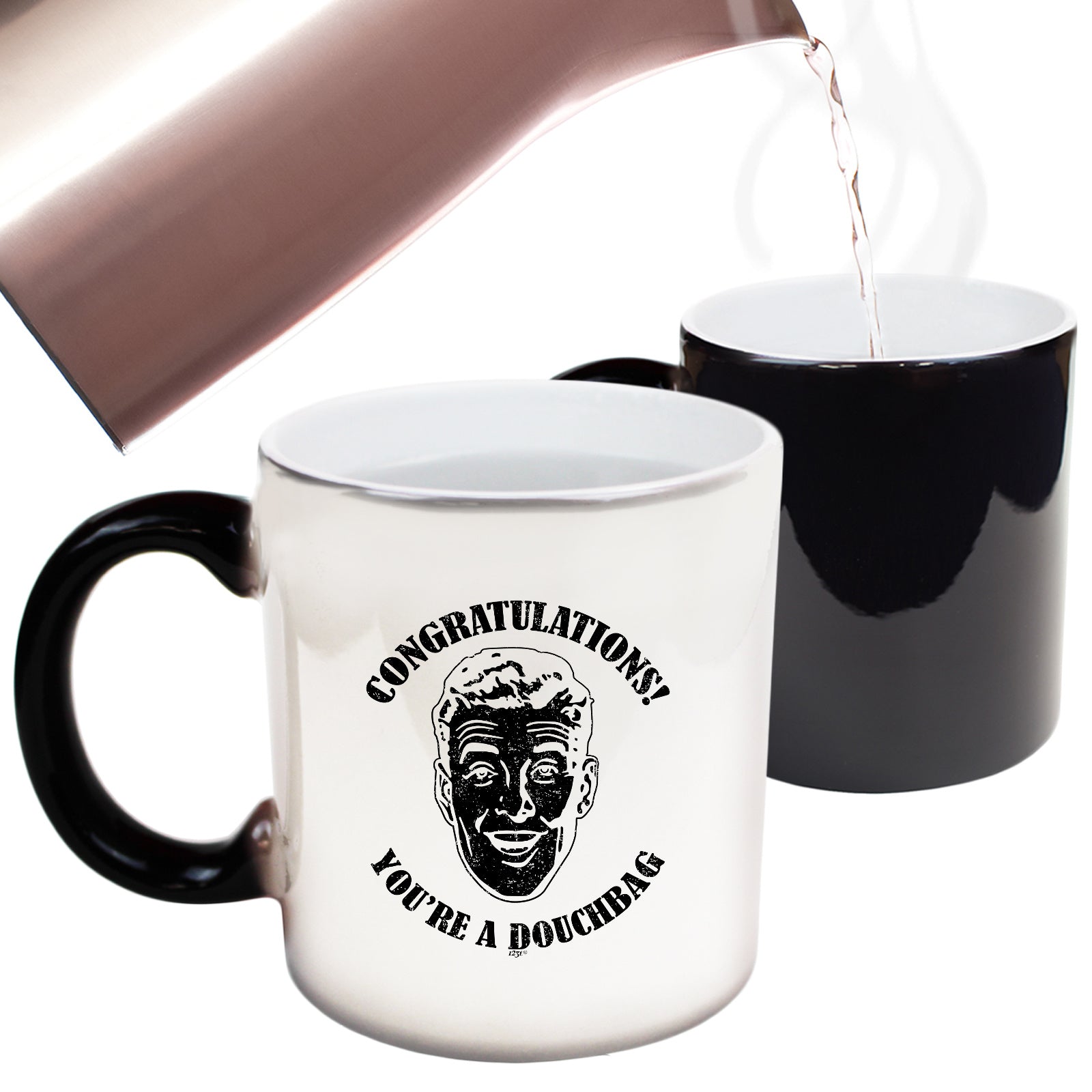 Congratulations Douchbag - Funny Colour Changing Mug Cup