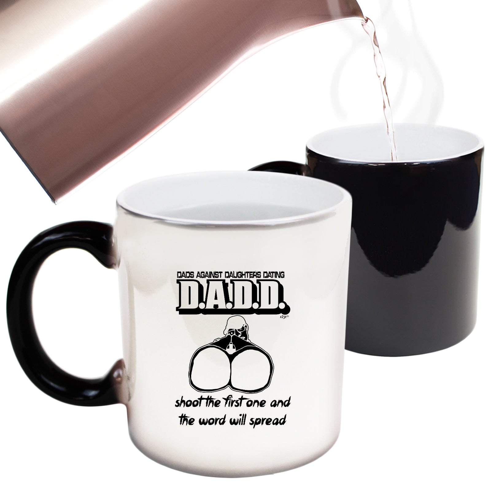 Dad Against Daughters Dating - Funny Colour Changing Mug Cup