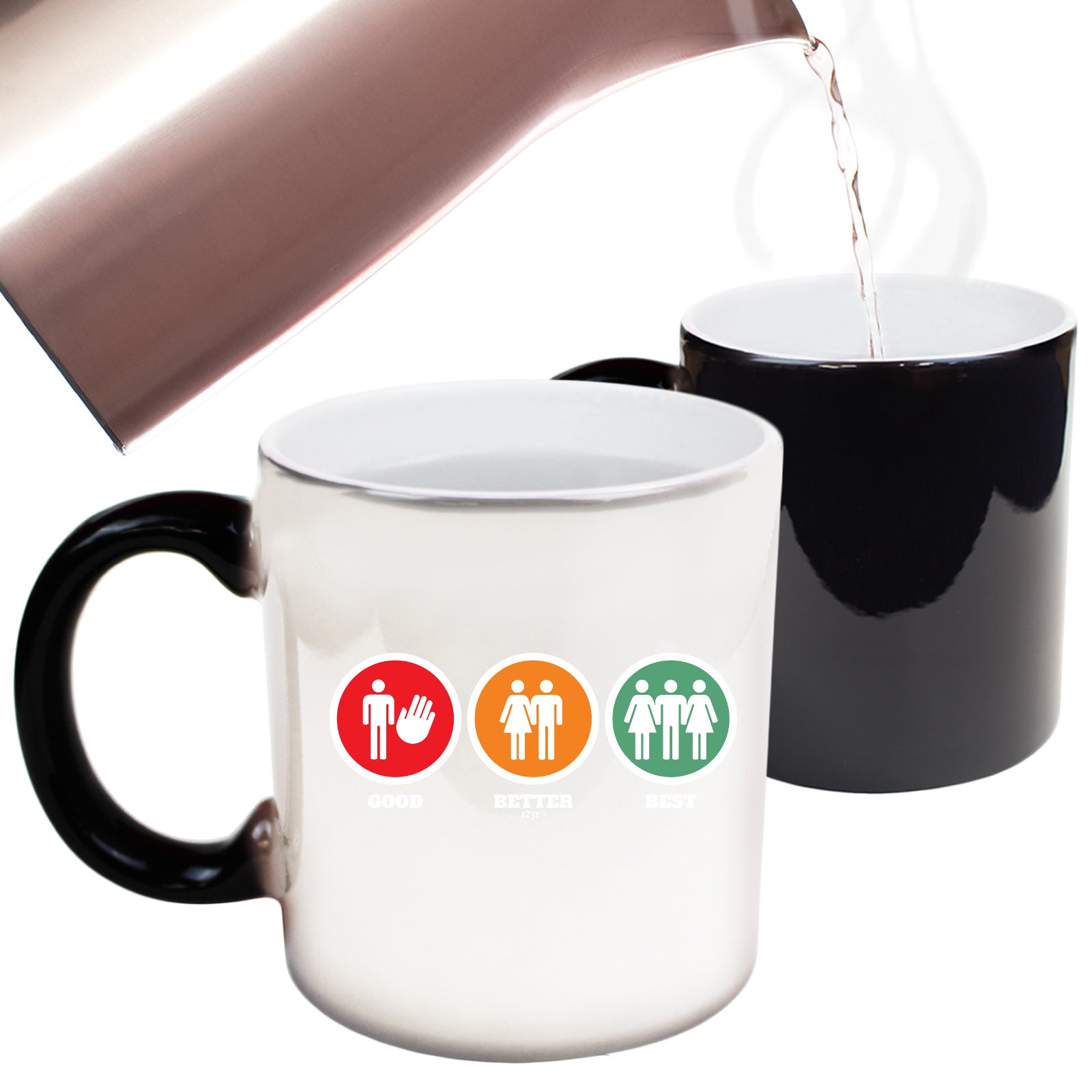 Good Better Best Rude - Funny Colour Changing Mug Cup