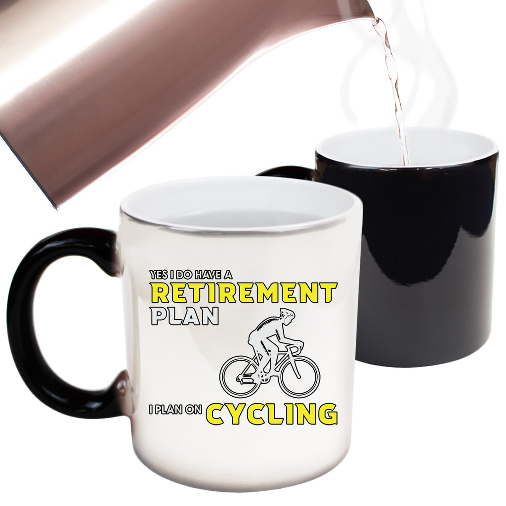 Retirement Plan V2 Cycling Bicycle Bike - Funny Colour Changing Mug