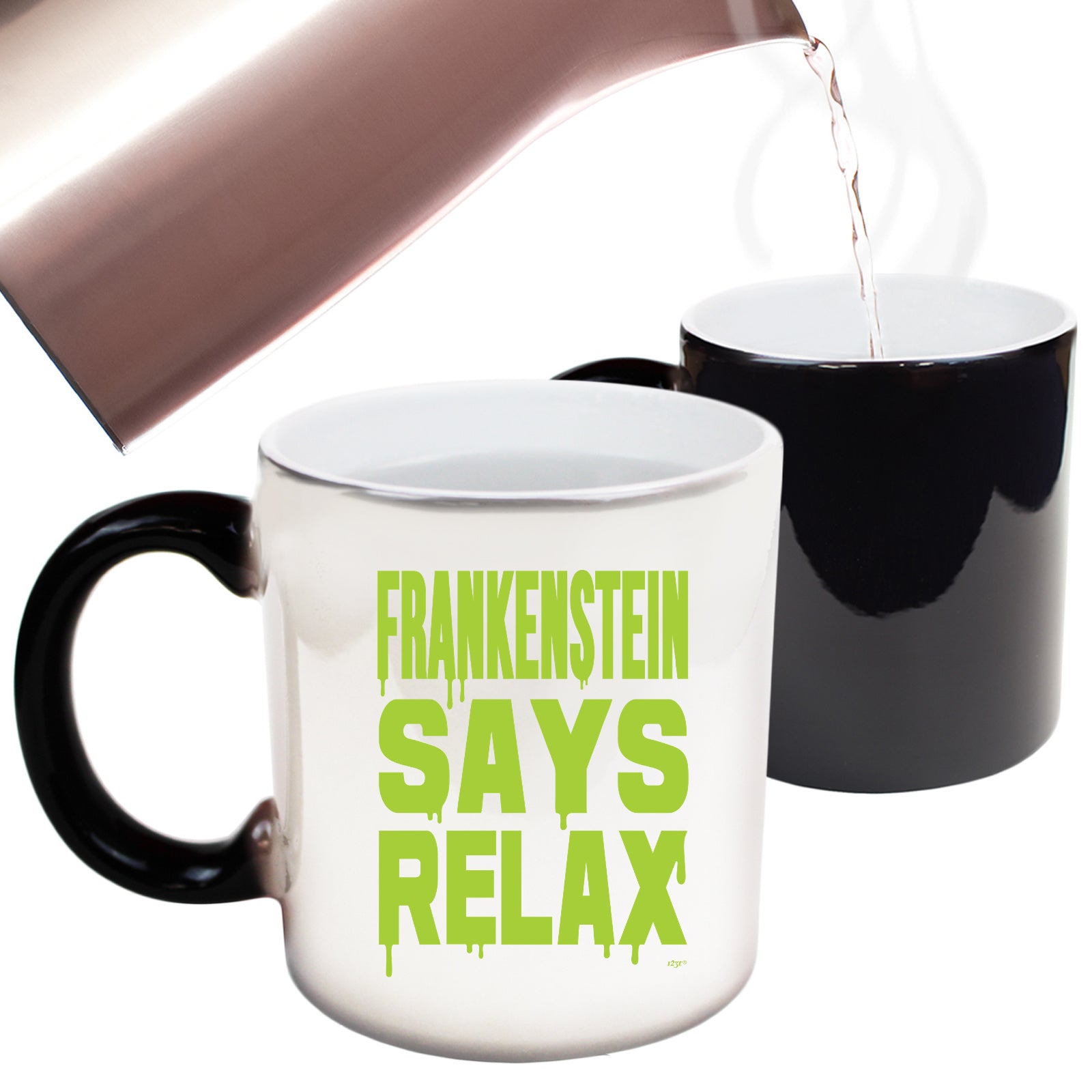 Frankenstein Says Relax - Funny Colour Changing Mug Cup