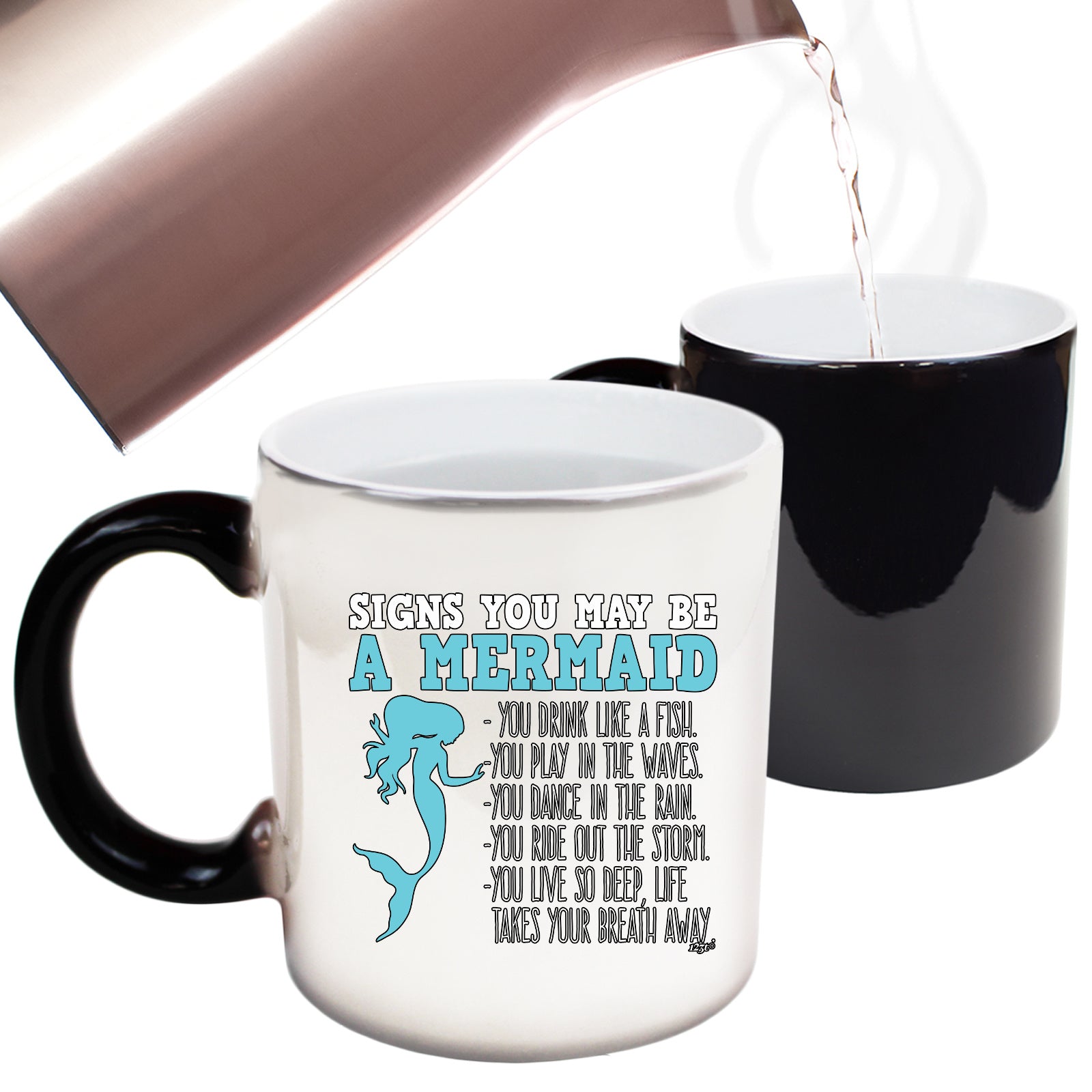 Signs You May Be A Mermaid - Funny Colour Changing Mug