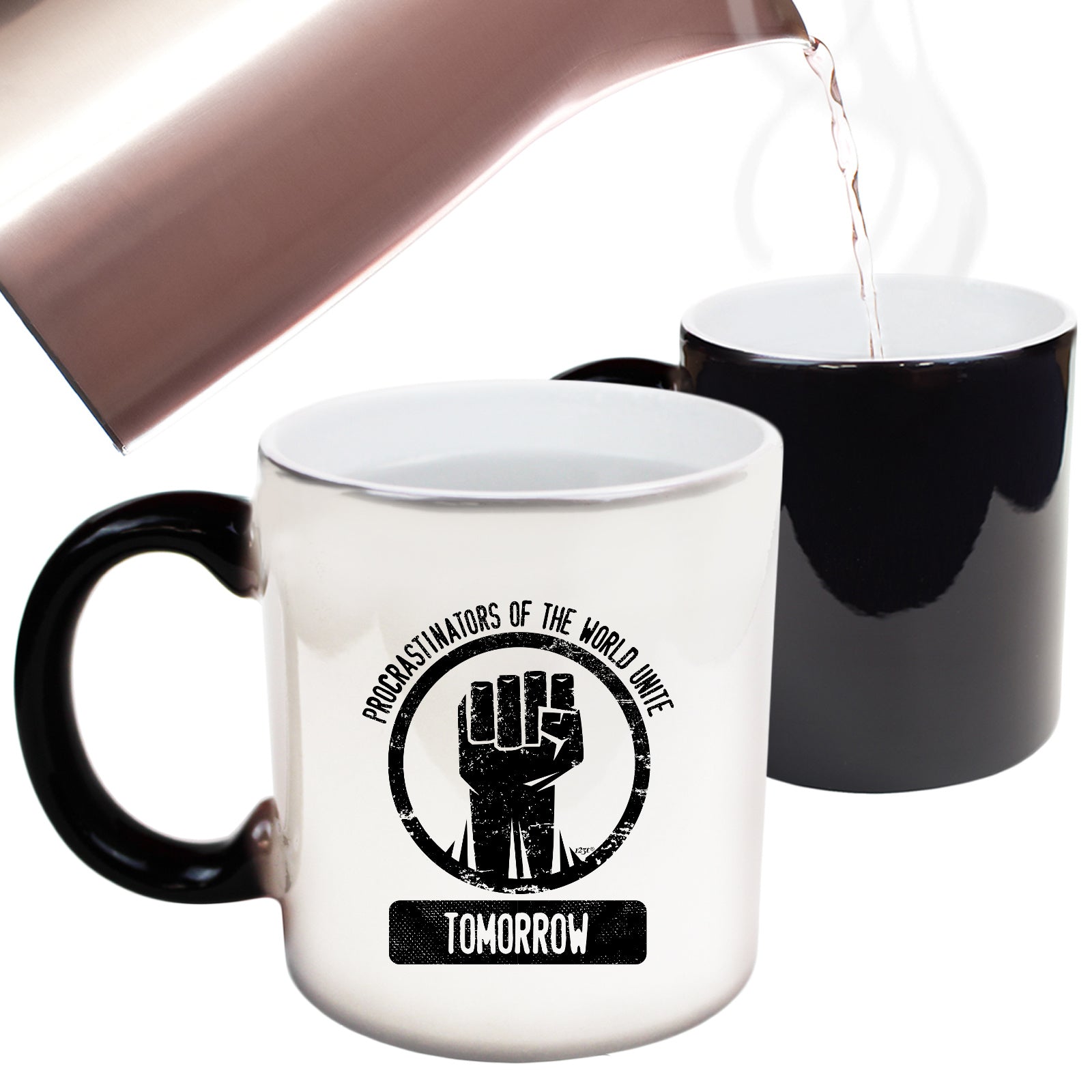 Procrastinators Of The World Unite Tomorrow - Funny Colour Changing Mug