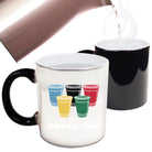 American Drinking Team Glasses - Funny Colour Changing Mug Cup