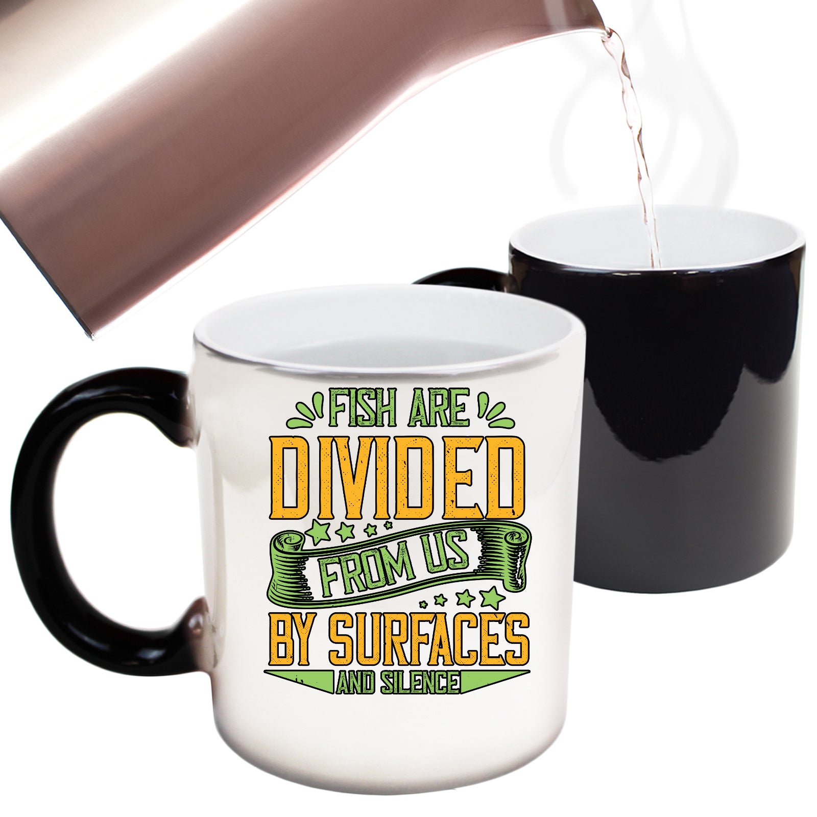 Fish Are Divided From Us By Surfaces And Silence - Funny Colour Changing Mug