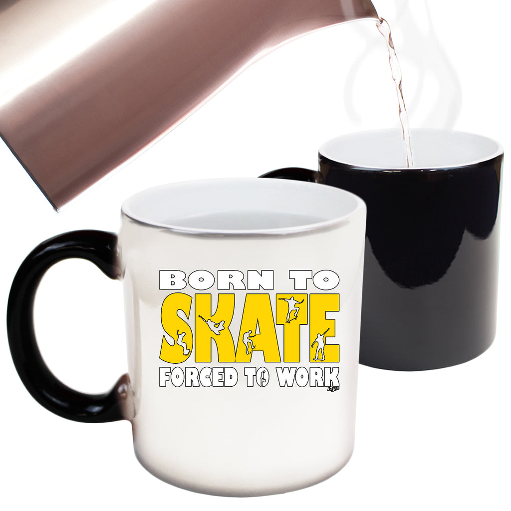 Born To Skate - Funny Colour Changing Mug Cup