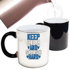 Badminton Keep Calm And Smash Hard - Funny Colour Changing Mug