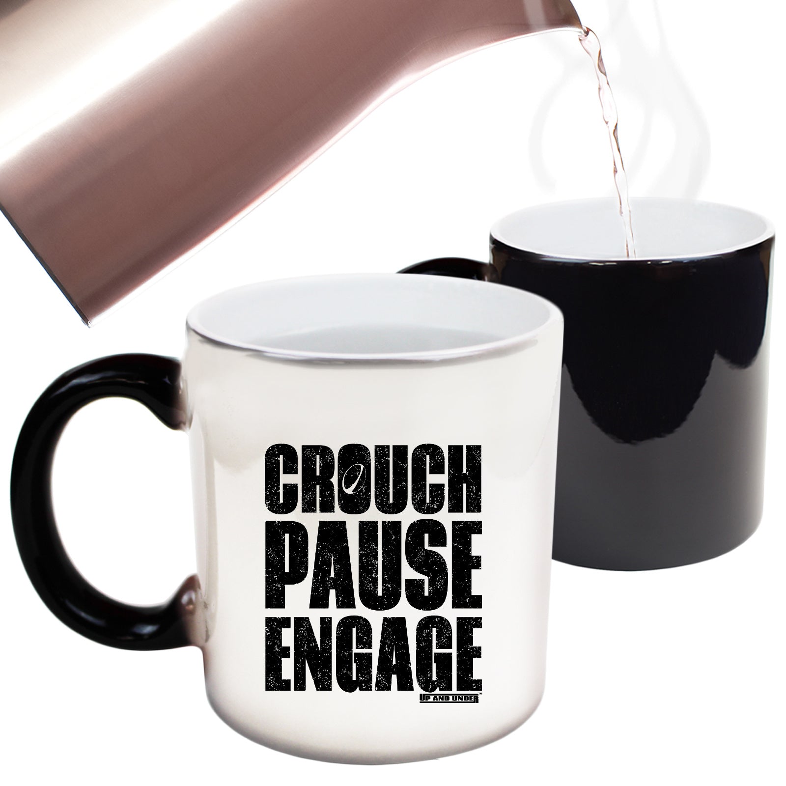 Uau Crouch Pause Engage - Funny Colour Changing Mug