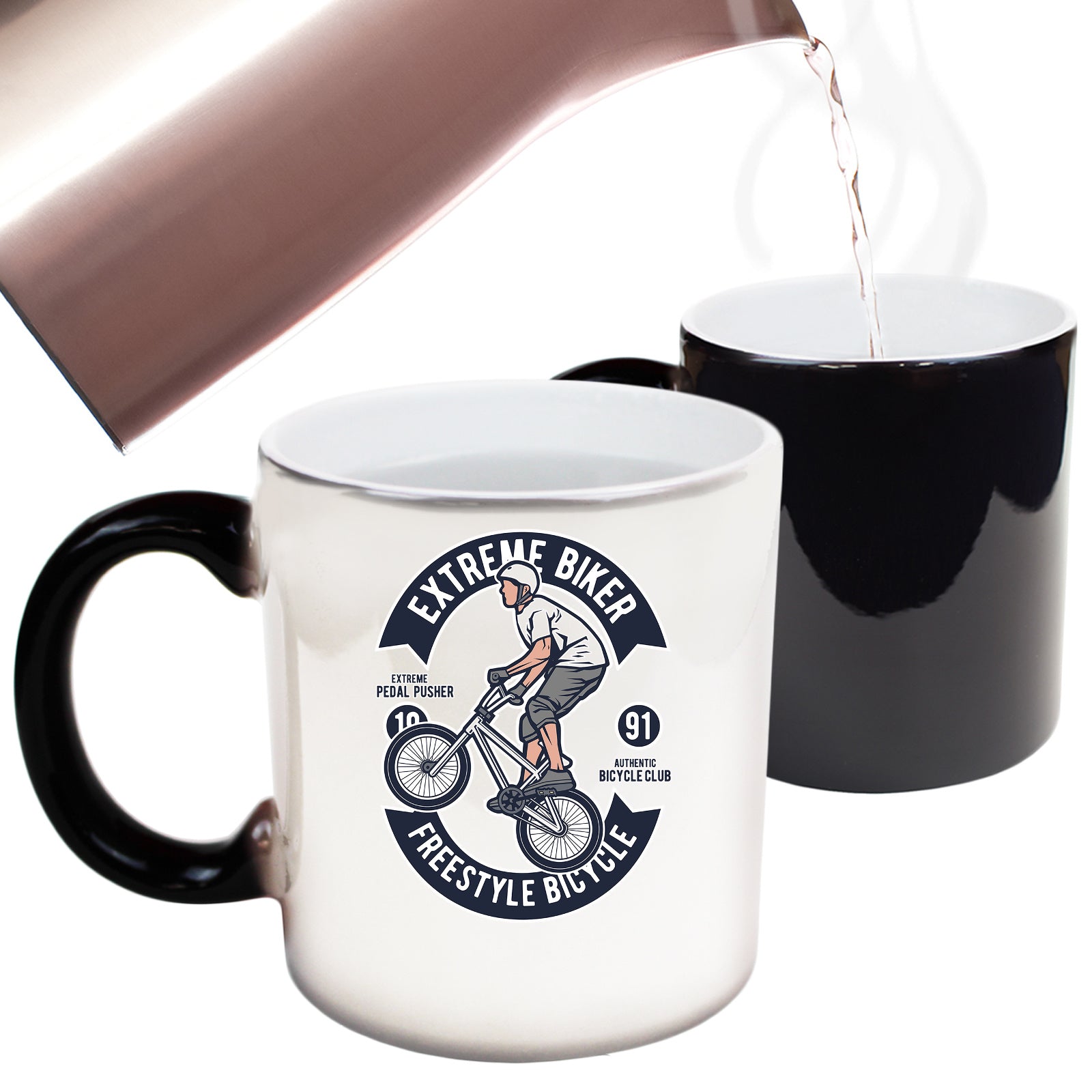 Extreme Bike Freestyle Bicycle - Funny Colour Changing Mug